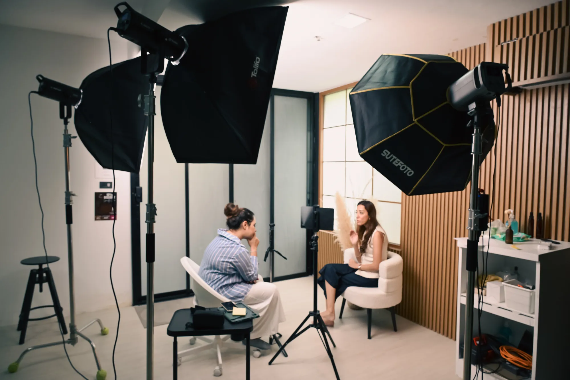 ATR Creative BTS setup in the Thematics studio at SparQ Spaces