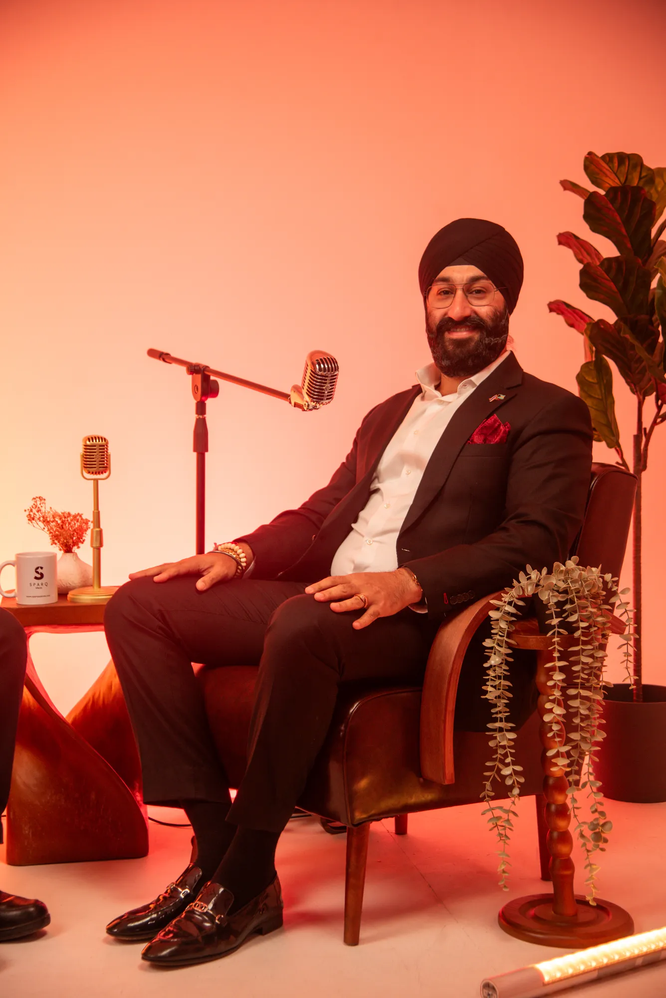 TSN Talks host Thanat during an interview session in the SparQ Spaces Thematics studio