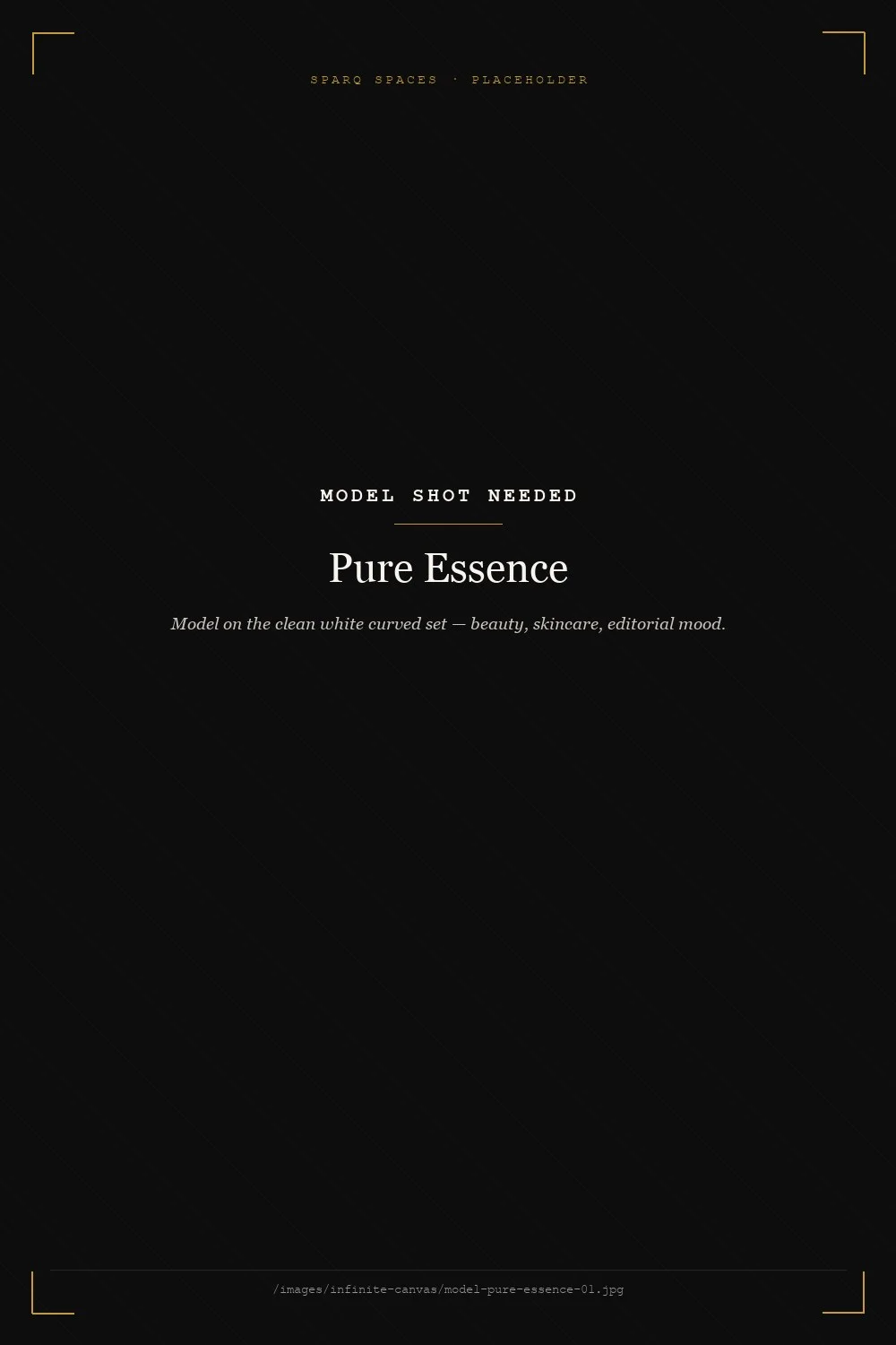 Model shoot on Pure Essence — photo coming soon
